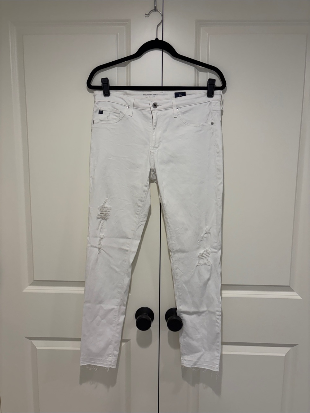 AG White The Leggings Ankle Jeans